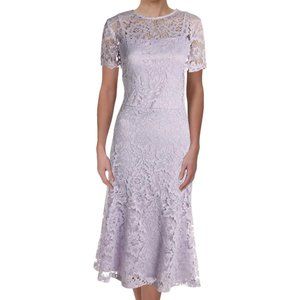 Lauren by Ralph Lauren Purple Lace Dress